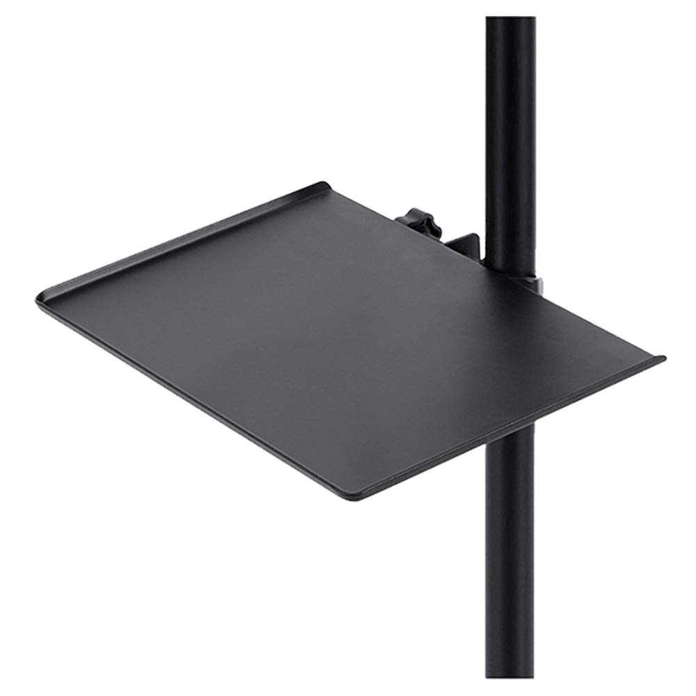 ZBY Microphone Stand Tray, Clamp-On Rack Tray,Music Stand for Music Sheet,Clamp Compatible with Most Microphones Stands for Live Streaming,Karaoke, Recording, size:7.9x8.7in (Stand NOT Included)