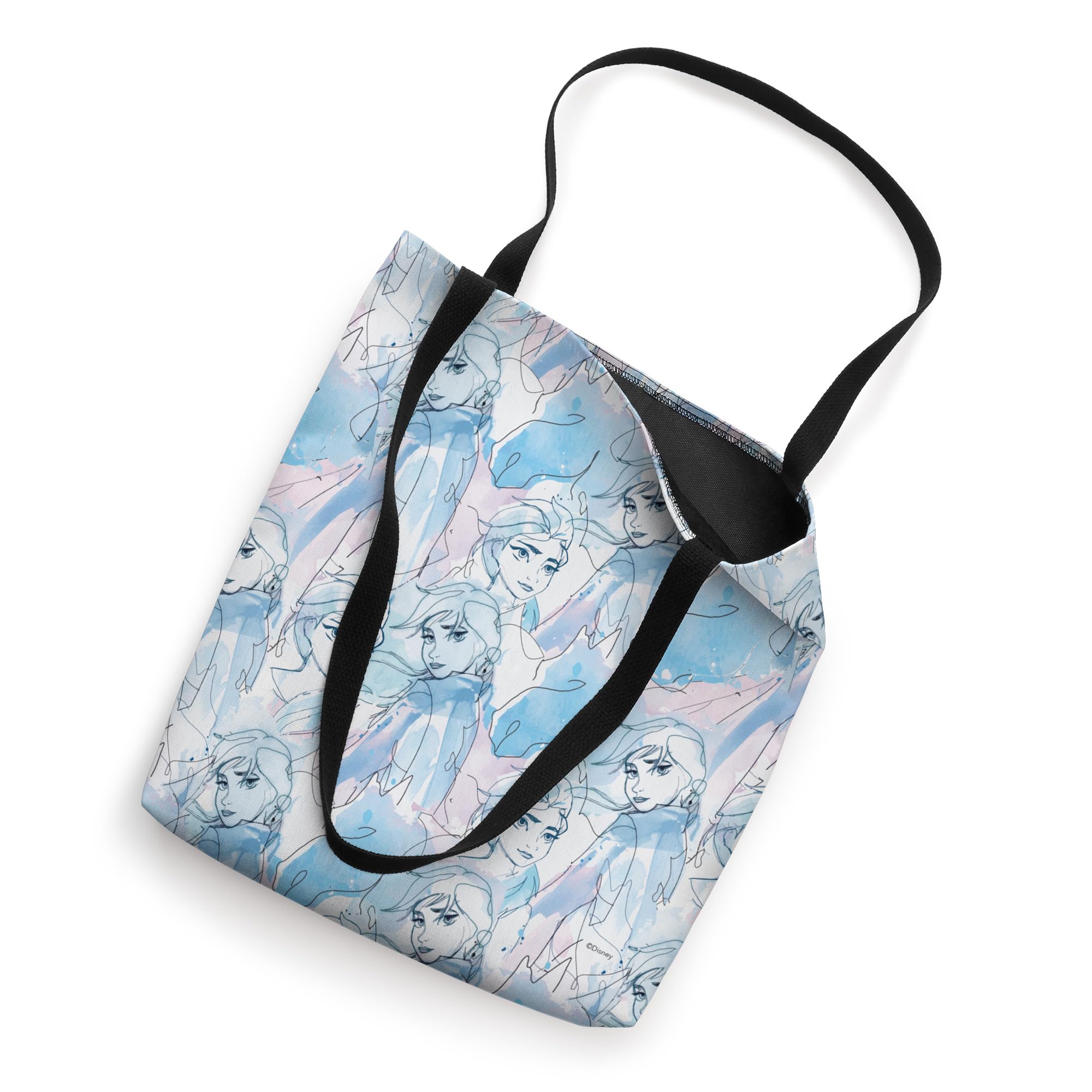 Disney Frozen 2 Anna and Elsa Watercolor Tote Bag