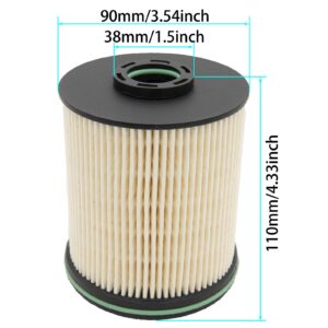 HOTS TP1015 Fuel Filter with Seals for Chevrolet Cruze 2014-2019, Silverado 2500HD,3500HD 2017-2018,GMC Sierra 2500HD3500HD 2017-2018,Replaces #TP1015, 22937279, 23456595, 23304096(2 Pack)