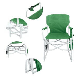 Ubon Heavy Duty Director's Chair Portable Camping Chair with Side Table Green