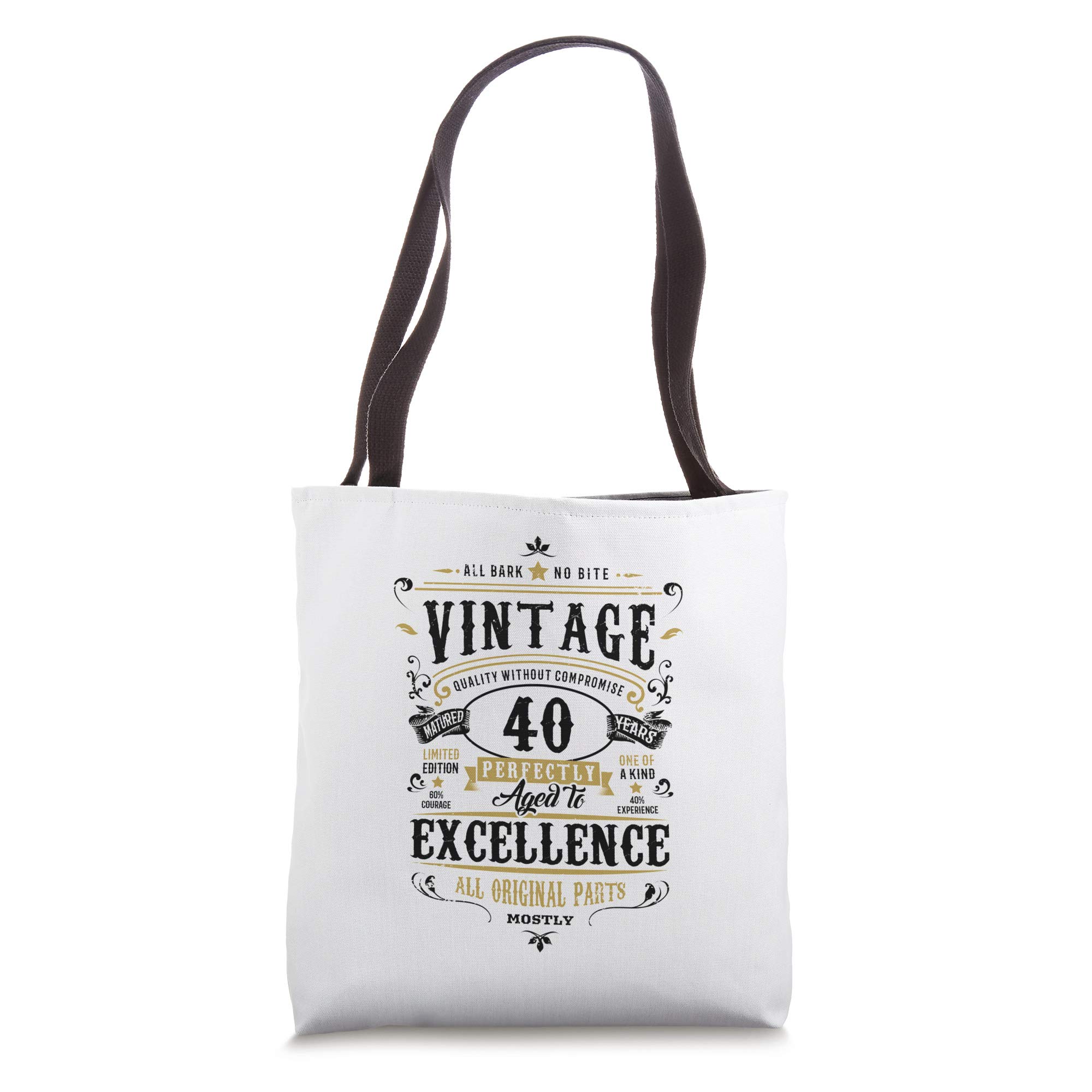 Retro 40th Birthday Gifts for Mom Age 40 Year Old Women 1982 Tote Bag