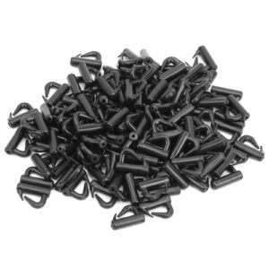 life 120pcs plastic clevis rotates snaps in black, fast change snaps hose fittings fishing tackle