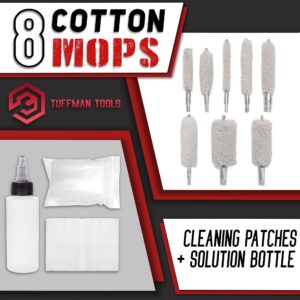 TUFFMAN TOOLS- Universal Gun Cleaning Kit with Gun Mat and Travel Case for All Calibers of Rifle and Pistol