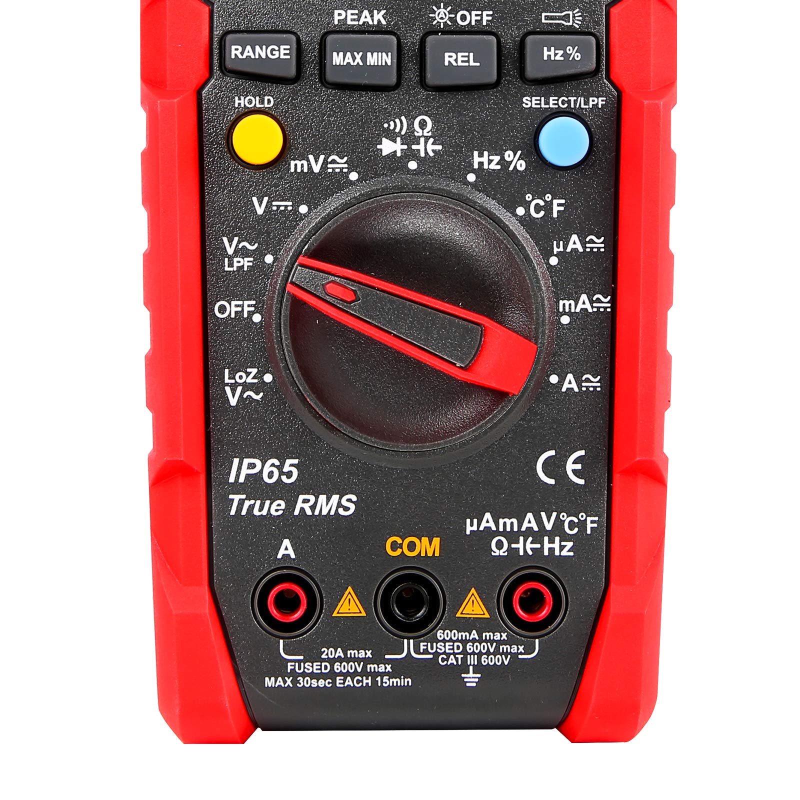 UNI-T Industrial Digital Multimeter UT191T (IP65, 2M Drop Test) True RMS 6000 Counts ACV LPF ACV Peak Hold AC DC Voltage Current LOZ ACV Temperature Resistance Capacitance Frequency Duty Cycle