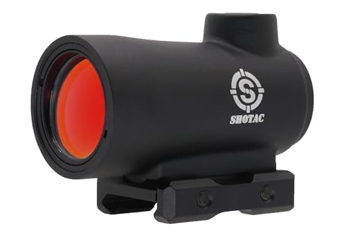 SHOTAC Red Dot Sight ST001, Submersible to 7 feet (2 Meters) IPX8 Waterproof & Shockproof Over 12,000 Rounds of .223