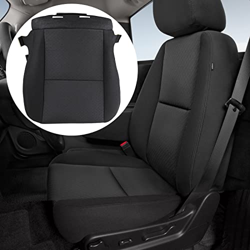 Driver Seat Cover Replacement Cloth for 2010 2011 2012 2013 2014 Chevy Silverado 1500 2500 HD 3500 HD Avalanche Suburban GMC Sierra Yukon XL - Replace 20833416 Front Bottom Cushion Cover Protector