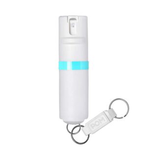 POM Pepper Spray Flip Top Keychain - Maximum Strength OC Spray Self Defenes - 25 Bursts, 10ft Range - Accurate Stream Pattern