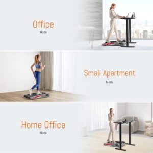 Egofit Walker Pro M1 Small & Compact Electric Walking Treadmill for Home to Fit Under Desk Perfectly and Office with APP & Remote Control