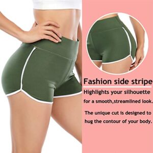 HOMETA Scrunch Butt Shorts Butt Lifting Booty Shorts for Women High Waisted Yoga Shorts Workout Gym Textured Ruched Shorts