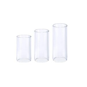 ccHuDE 3 Pcs 51MM 60MM 70MM Glass Guitar Slides Guitar Finger Slides for Bass Electric Guitar