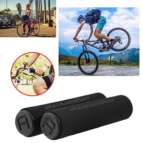 Dilwe Bike Foam Handlebar Grips,Anti-Slip Comfortable Soft Foam Sponge Handle Bar Ends Grips for Mountain Bikes Folding Bikes Electric Scooters and Spare Parts