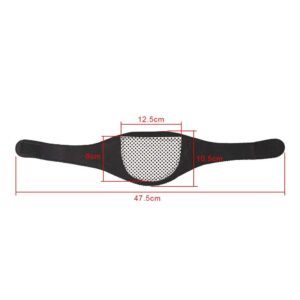 Neck Brace Support, Soft Cotton Neck Collar Heated Brace Wrap Strap for Daily Work Air, Car Travel