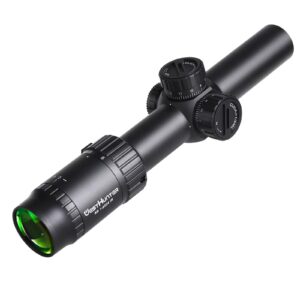 WestHunter Optics HD 1-6x24 IR Riflescope, 30mm Tube Red Green Illuminated Reticle Second Focal Plane Tactical Precision 1/5 MIL Shooting Scope | Reticle-A, Only Optics & Basic Accessories