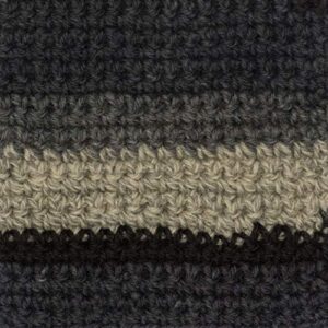 Patons Yarn Kroy Socks Yarn, 2-Pack, Eclipse Stripes Plus Pattern,Black, Gray