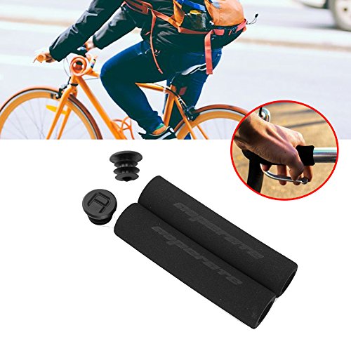 Dilwe Bike Foam Handlebar Grips,Anti-Slip Comfortable Soft Foam Sponge Handle Bar Ends Grips for Mountain Bikes Folding Bikes Electric Scooters and Spare Parts