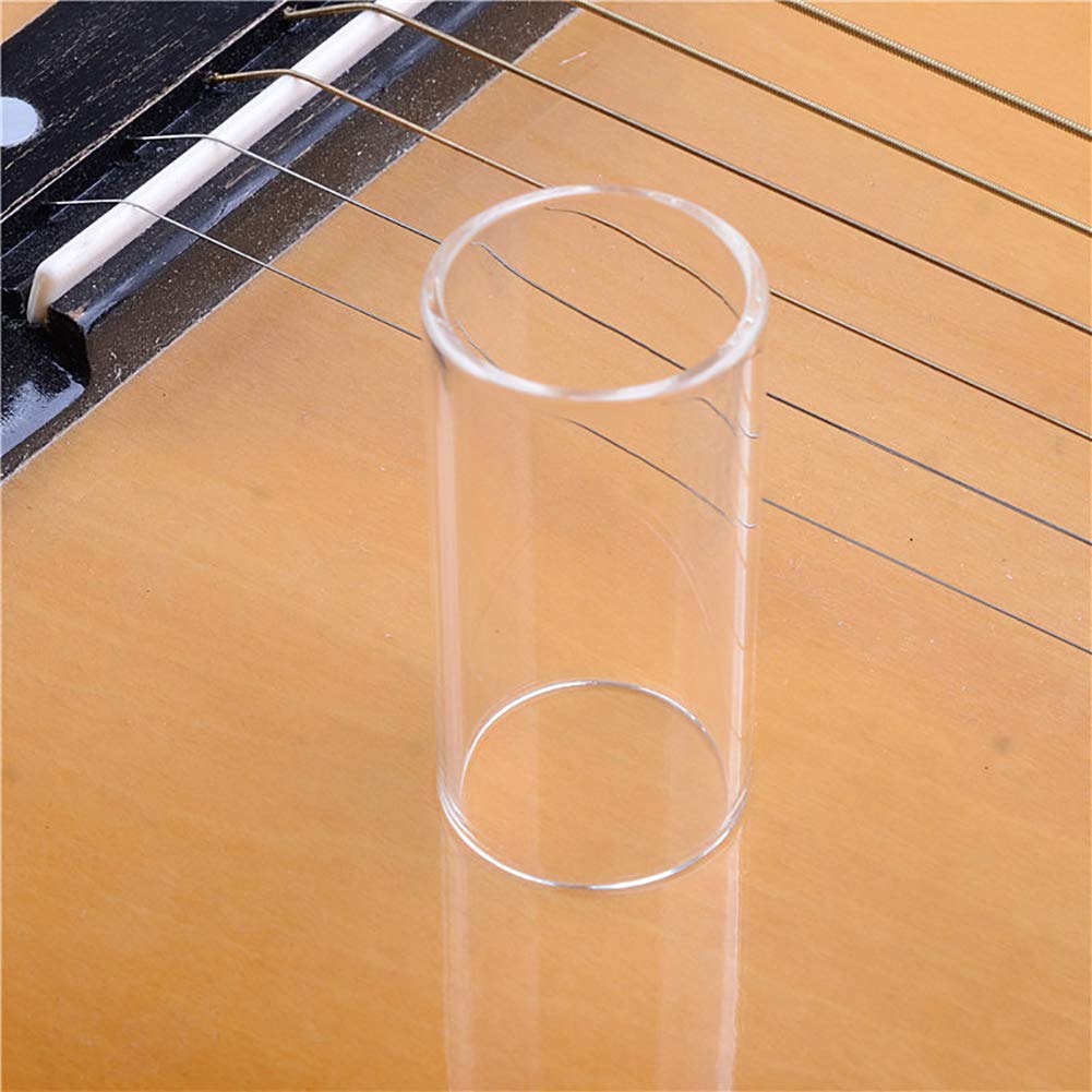 ccHuDE 3 Pcs 51MM 60MM 70MM Glass Guitar Slides Guitar Finger Slides for Bass Electric Guitar