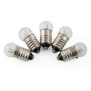 e-outstanding 10pcs e10 mini light bulbs experiment screw base indicator light incandescent bulb, 3.8v 0.3a