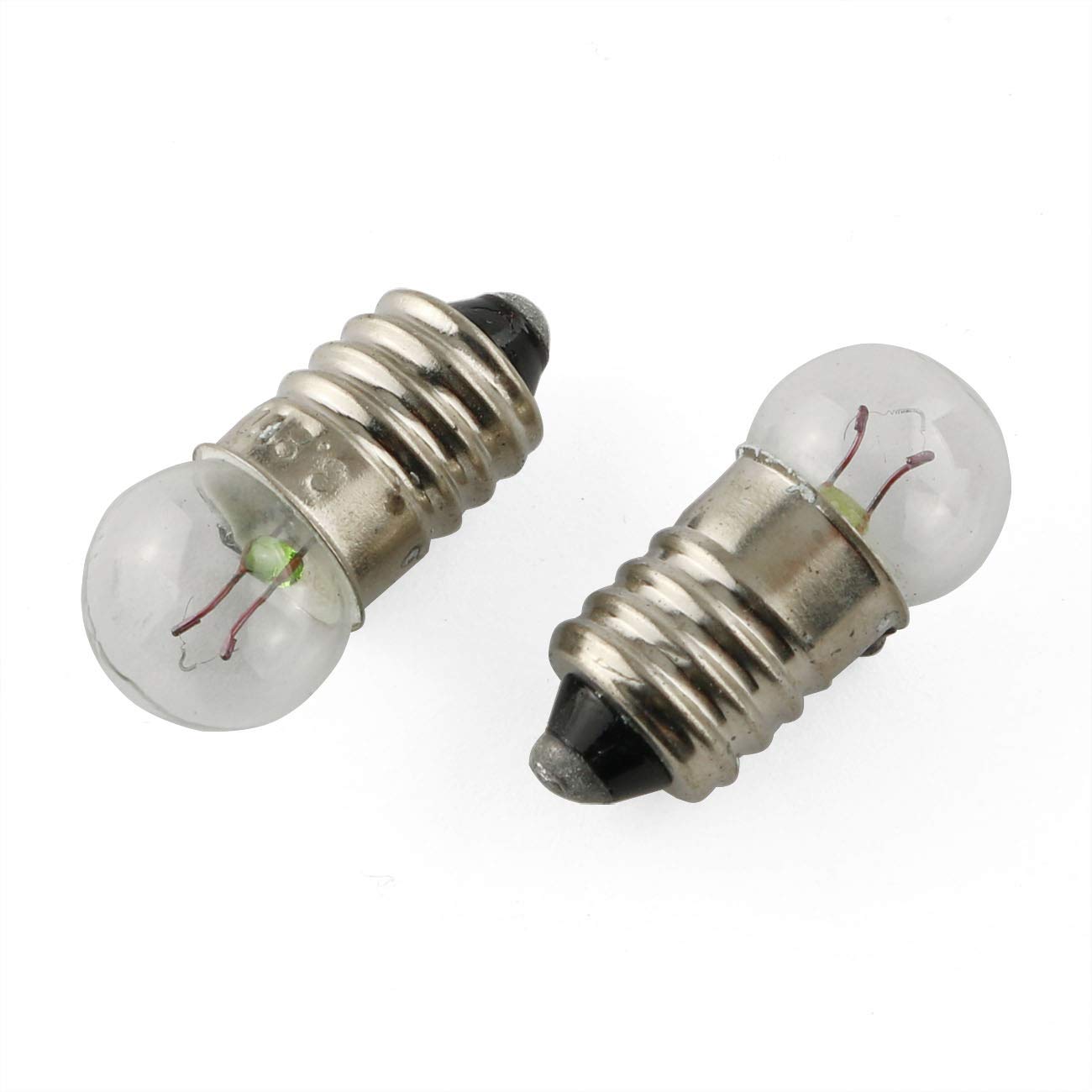 E-outstanding 10pcs E10 Mini Light Bulbs Experiment Screw Base Indicator Light Incandescent Bulb, 3.8V 0.3A