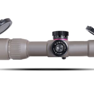 Monstrum G2 1-4x24 First Focal Plane FFP Rifle Scope with Illuminated BDC Reticle | Flat Dark Earth | ZR302 Quick Release Scope Mount | Bundle