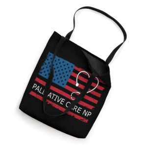 Palliative Care Nurse Practitioner USA Flag Patriotic Tote Bag