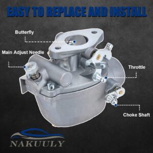 Nakuuly 8N9510C Marvel Schebler Carburetor for Ford Tractor with Gasket and Bolts Compatible with Ford Tractor 2N 8N 9N 1939-1952 Heavy Duty Replaces # TSX33 TSX-241B TSX241B 9N9510A