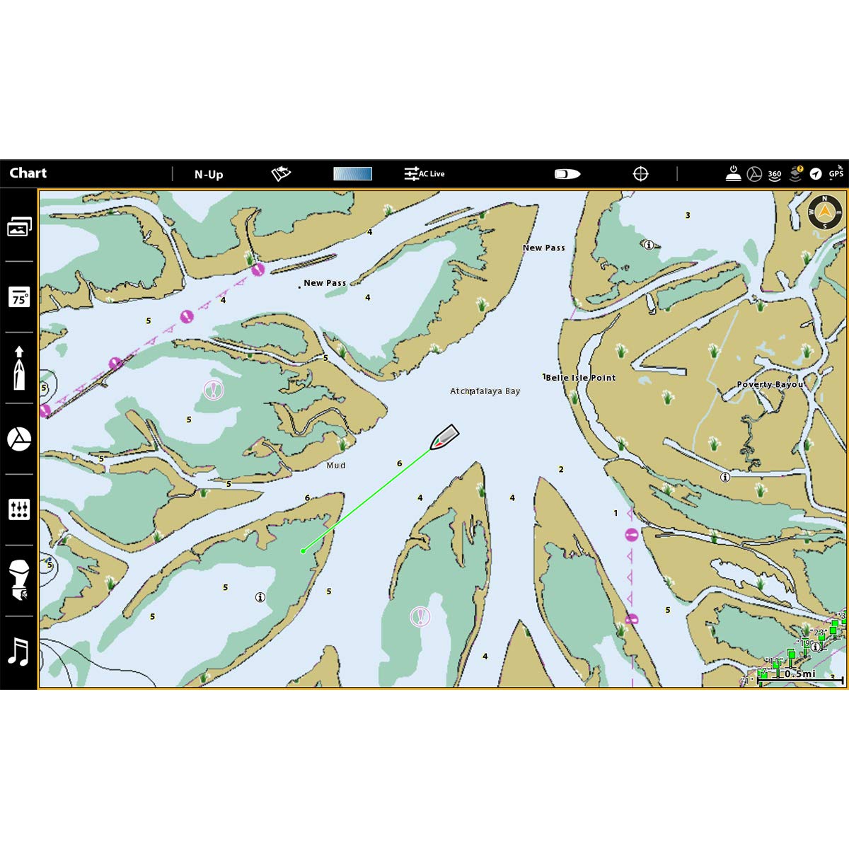 Humminbird 602014-1 CoastMaster Premium Florida V1 Digital GPS Maps Micro Card