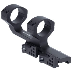 Monstrum 3-9x32 Rifle Scope with Rangefinder Reticle and Medium Profile Scope Rings | ZR252 Quick Release Scope Mount | Bundle