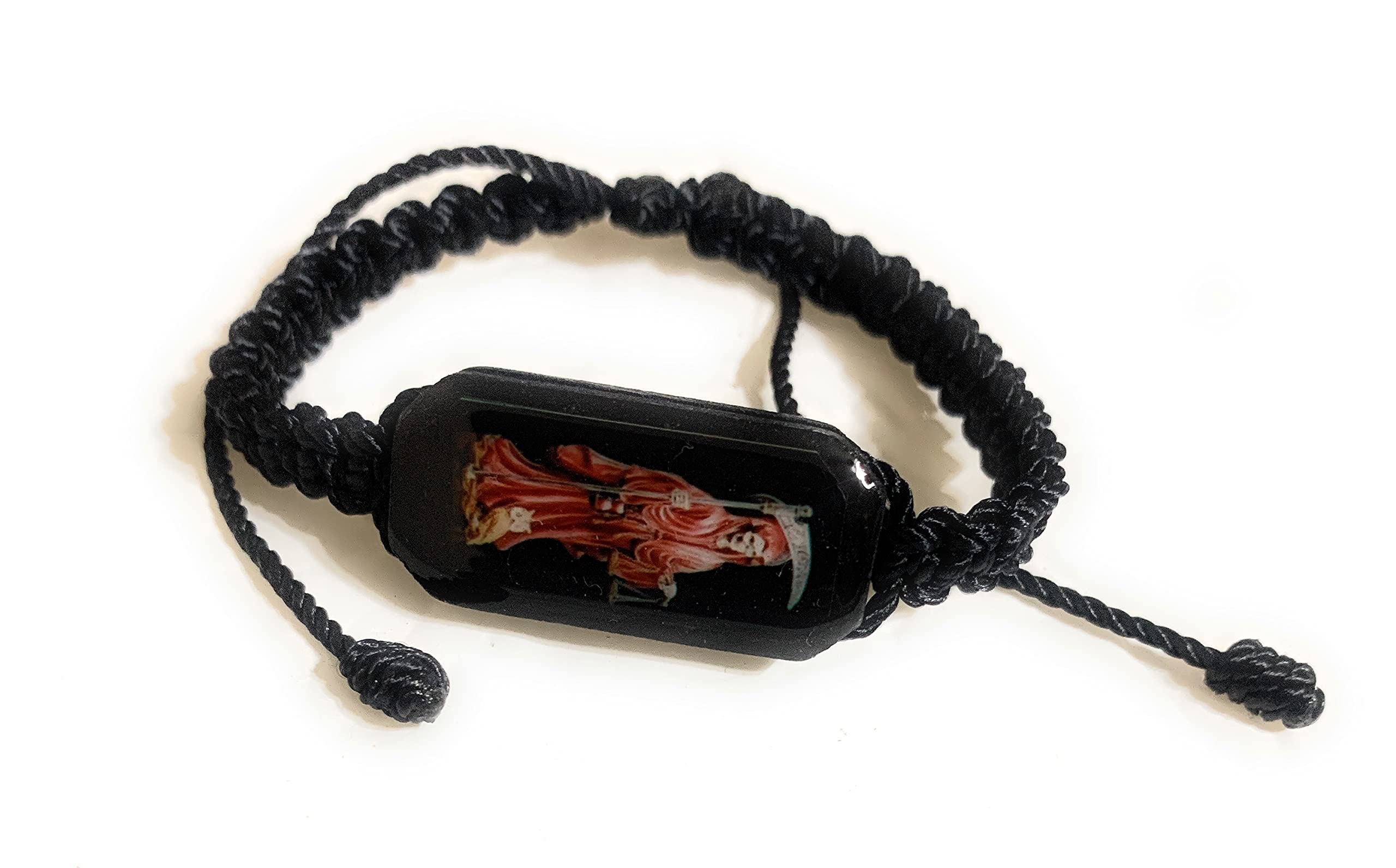 Chavarrieta Black Thread Bracelet Pulsera Roja de hilo de la Santa Muerte