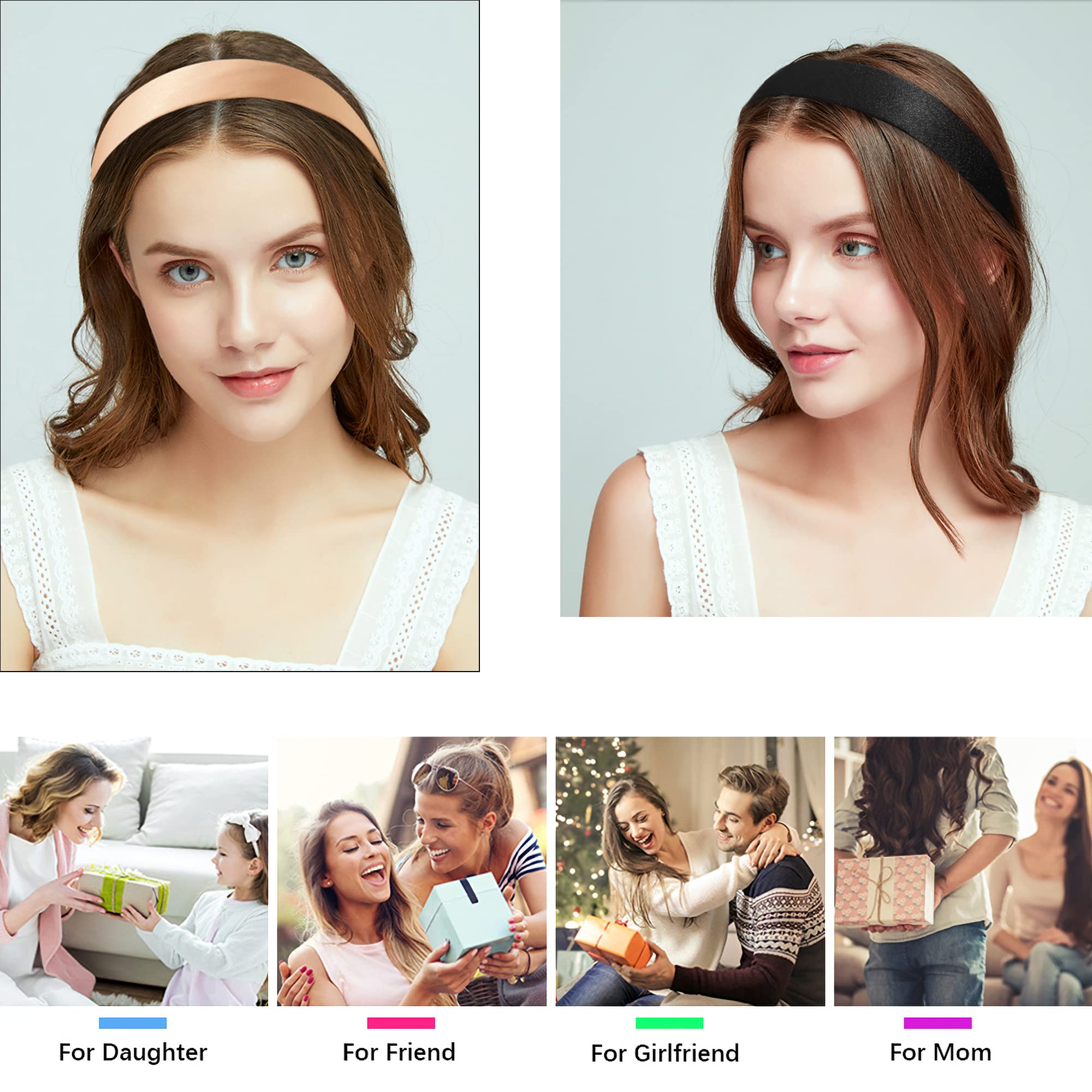 Ivyu Headbands for Women Head Bands - Diademas Para Mujer De Moda Hair Accessories Hard Headband Hairbands for Girls No Slip Fashion Cute Headband Gift for Women