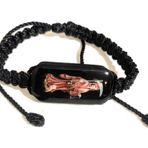 Chavarrieta Black Thread Bracelet Pulsera Roja de hilo de la Santa Muerte