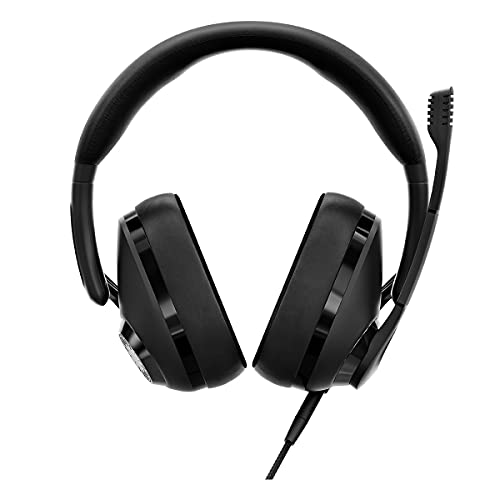 EPOS H3 Closed Acoustic Gaming Headset with Noise-Cancelling Microphone - Plug & Play Audio - Around The Ear - Adjustable, Ergonomic - for PC, Mac, PS4, PS5, Switch, Xbox - Onyx Black