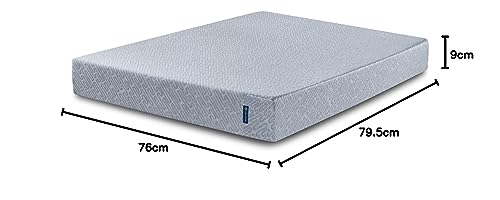 Serta - 9 inch Cooling Gel Memory Foam Mattress, King Size, Medium-Firm, Supportive, CertiPur-US Certified, 100-Night Trial - Sheepless Night Blue