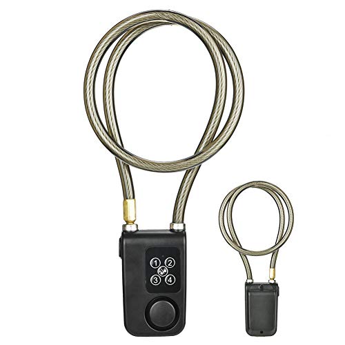 Bicycle Chain Lock, Motorcycle Alarm Lock, Alarm Lock, Road Bike for Indoor and Outdoor use for Electric Bike Motorcycle