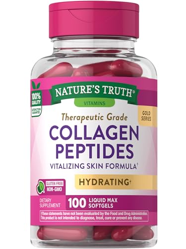 Nature's Truth Collagen Beauty Supplement | 100 Liquid Max Softgels | Non-GMO & Gluten Free Pills | Hydrating Formula