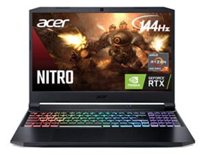 acer nitro 5 an515-45-r92m gaming, amd ryzen 7 5800h (8-core) | nvidia geforce rtx 3060 laptop gpu |15.6" fhd 144hz ips display | 16gb ddr4 | 512gb nvme ssd | wifi 6 | rgb backlit keyboard