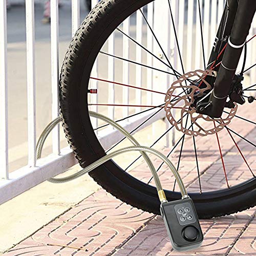 Bicycle Chain Lock, Motorcycle Alarm Lock, Alarm Lock, Road Bike for Indoor and Outdoor use for Electric Bike Motorcycle