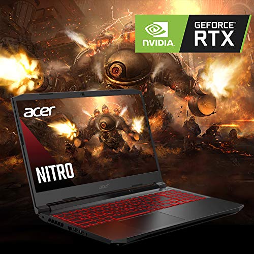 Acer Nitro 5 AN515-45-R92M Gaming, AMD Ryzen 7 5800H (8-Core) | NVIDIA GeForce RTX 3060 Laptop GPU |15.6" FHD 144Hz IPS Display | 16GB DDR4 | 512GB NVMe SSD | WiFi 6 | RGB Backlit Keyboard