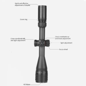 T-EAGLE Optics SR 3-9x40 AO IR Hunting Rifle Scopes Second Focal Plane Long Eye Relief Riflescopes 1” Main Tube