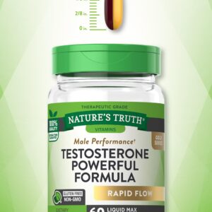 Nature's Truth Testosterone Supplement for Men | 60 Softgels | Non-GMO and Gluten Free Formula