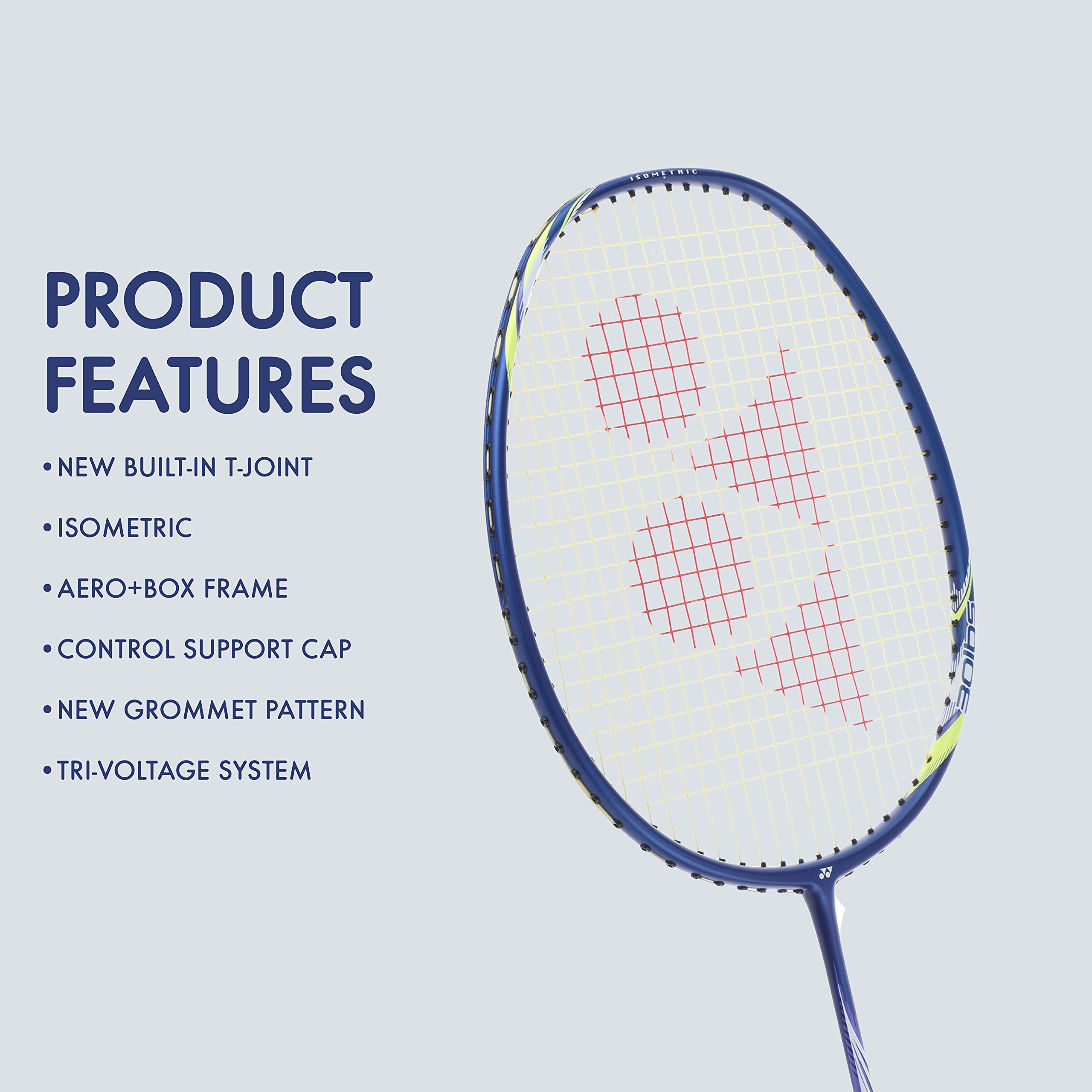 YONEX Graphite Voltric Lite 20I Badminton Racquet (G4, Dark Blue, 77 Grams, 30 lbs Tension)