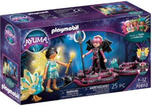 playmobil adventures of ayuma crystal fairy and bat fairy with soul animals