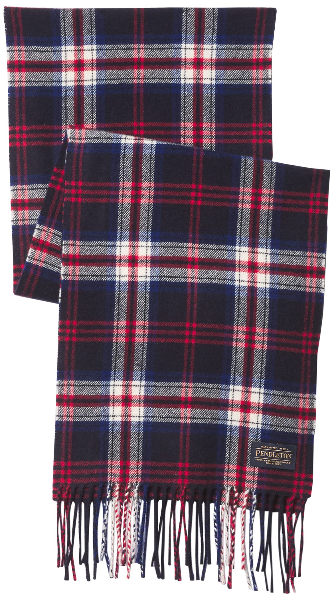 Pendleton Wool Plaid Scarf, Americana, one size