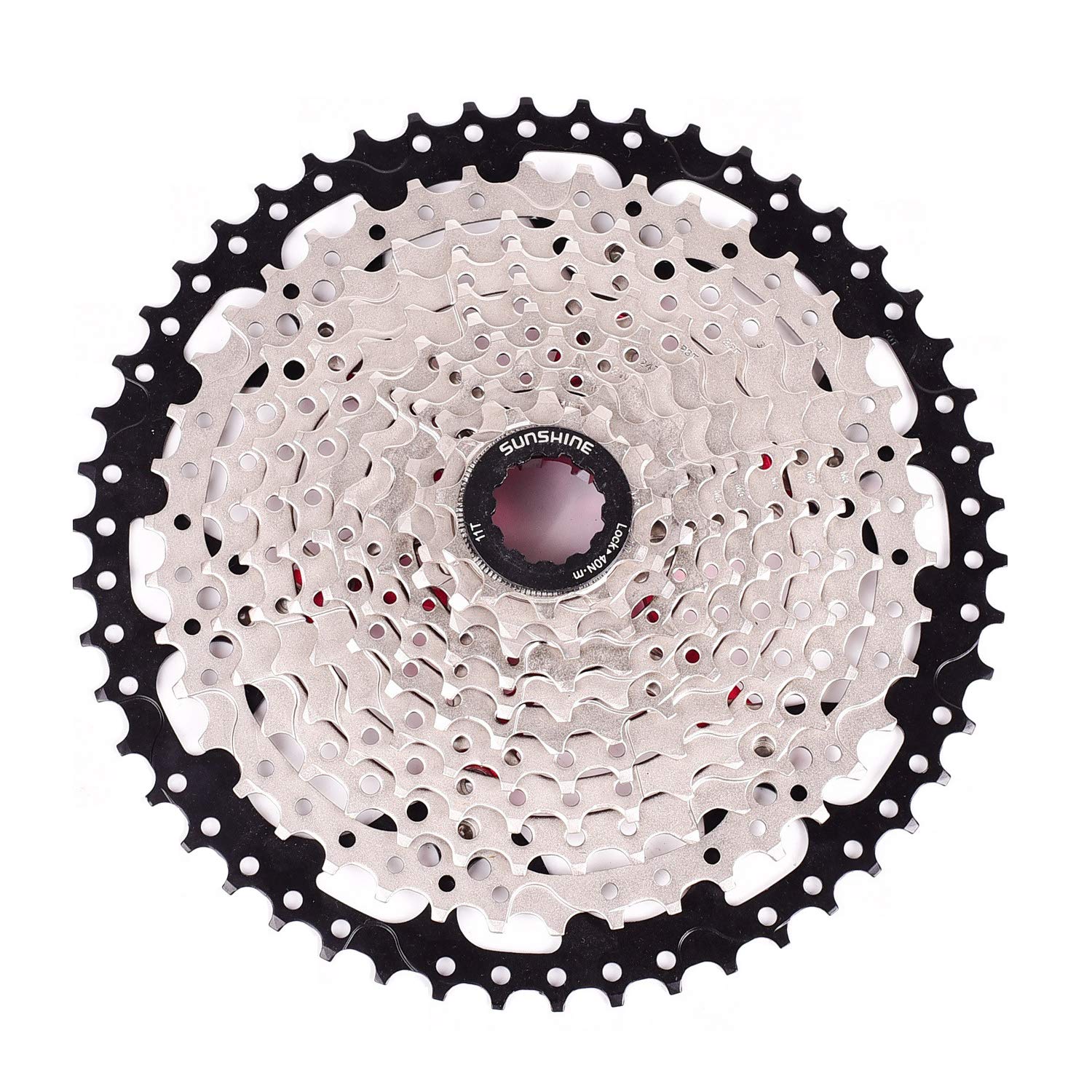 HOOSAM 11 Speed Bike Cassette 11-50T MTB Cassette 11 Speed Freewheel Bicycle Parts Fit for Mountain Bike, Road Bicycle, MTB, BMX, SRAM, Shimano