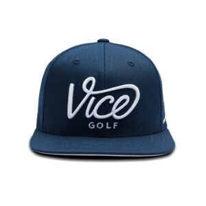 vice golf crew cap blue | golf cap | one size fits all | unisex