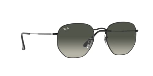 Ray-Ban RB3548 Hexagonal Sunglasses, Black/Grey Gradient, 54 mm