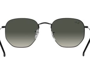 Ray-Ban RB3548 Hexagonal Sunglasses, Black/Grey Gradient, 54 mm