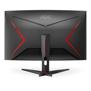 AOC C32G2ZE 32" Curved Frameless Gaming Monitor, Full HD 1920x1080, VA, 0.5ms 240Hz, AMD FreeSync Premium, DP/HDMI/VGA, VESA, 3-3-1 Re-Spawn Program, Xbox PS5 Switch,Black