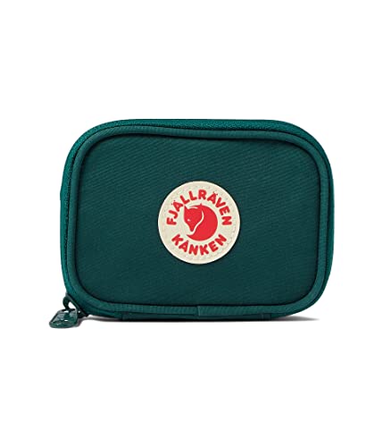 Fjällräven Kanken Card Wallet for Men, and Women - Zippered Compartment with Interior Coin Pocket, Exterior Sleeve, and Durable Design Arctic Green One Size One Size