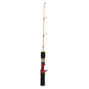 VGEBY Telescopic Fishing Rod, 52cm Fiber Material Ice Fishing Rod Pole Two Sections Three Ring Fishing rods and Accessories