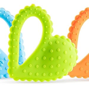 Special Supplies Teether Heart Spoon Oral Motor Therapy Tools, Textured Stimulation and Sensory Input Treatment for Babies and Toddlers, BPA Free Silicone, Dual Use Spoon Plus Teether